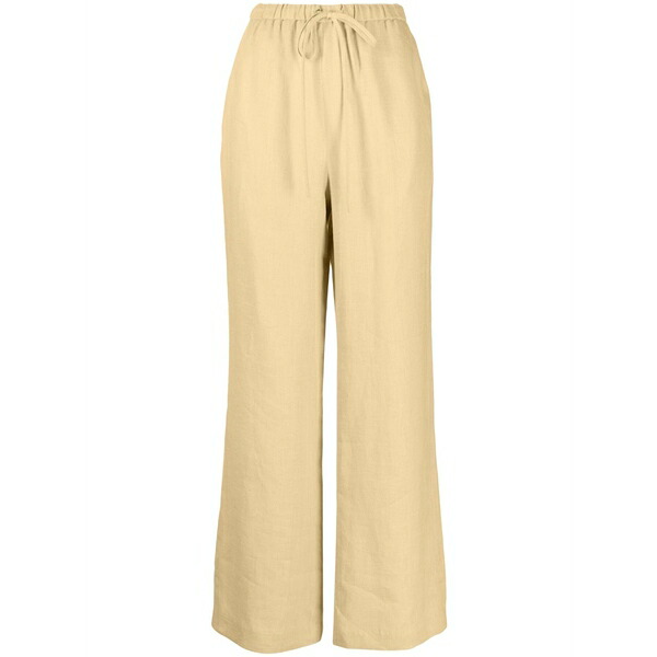 ナヌーシュカ レディース 心地よいズボン下 ボトムス Drawstring -waist linen trousers  Yellow