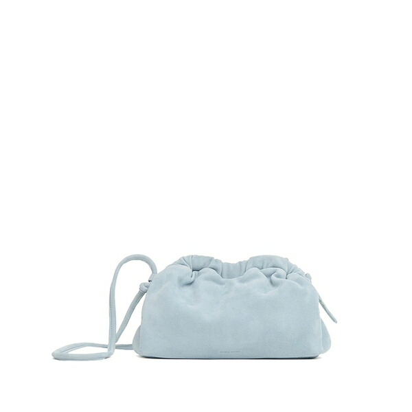 マンスールガブリエル レディース クラッチペダル御徒面子 御徒面子 Cloud suede clutch bag Blue