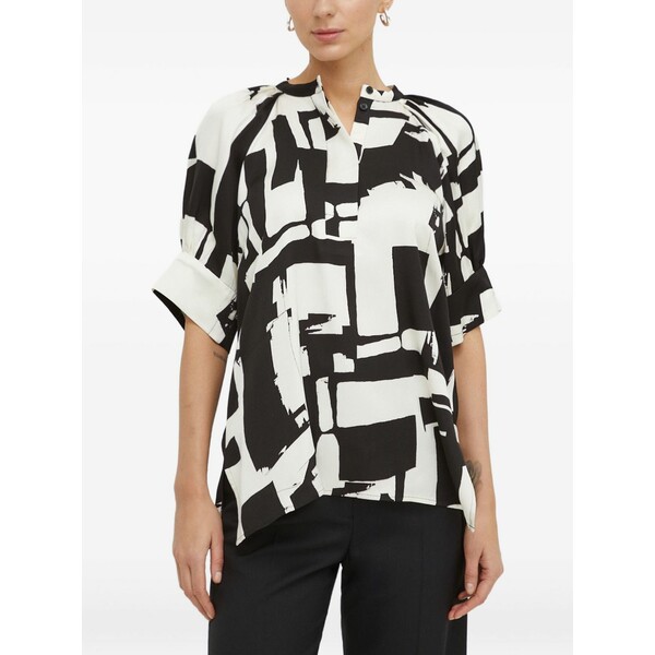 デイ・ビルゲール・エ・ミッケルセン レディース プルオーバー トップス Patterned blouse White