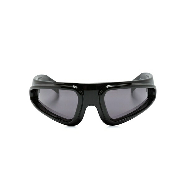 リックオウエンス メンズ サングラス・アイウェア アクセサリー Biker-frame sunglasses Black｜asty