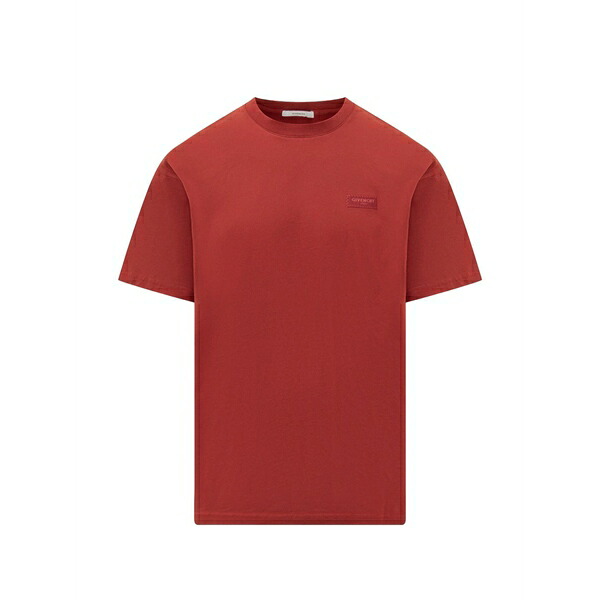 ジバンシー レディース ティーシャツ トップス Paris patch t-shirt Red