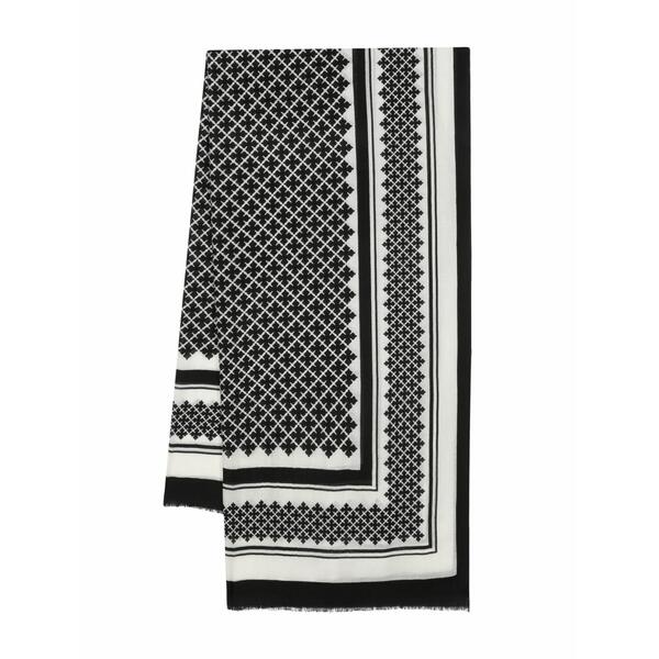バイマレンバーガー レディース えり巻き・袈裟・えり巻き 付属物 Julee patterned-intarsia wool scarf Black