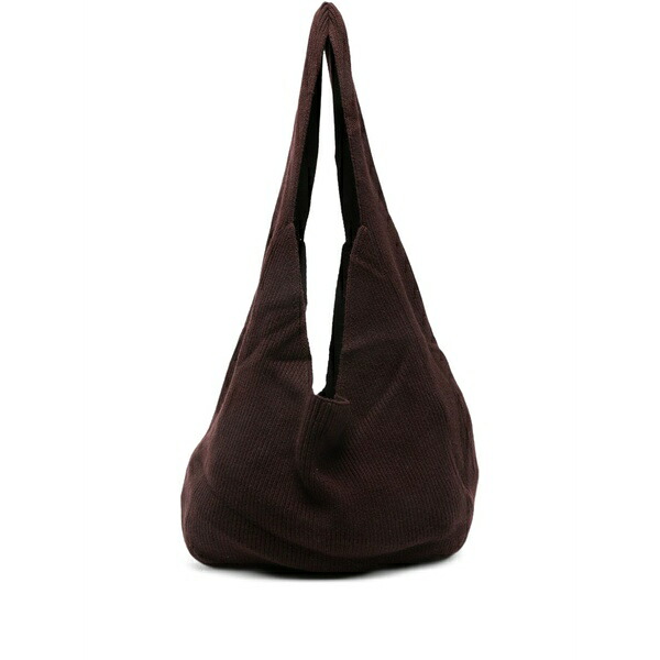 アヤ ムーサ レディース ショルダーバッグ 御徒面子 Sol ribbed shoulder bag Brown