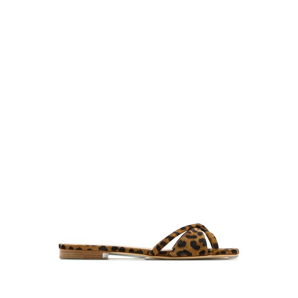 マローンスリアーズ レディース サンダル シューズ Penn animal print sandals Brown