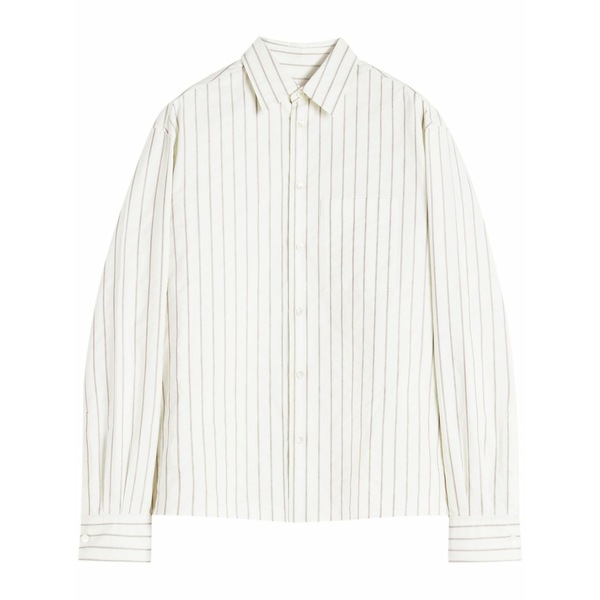 ランバン メンズ ティーシャツ トップス Striped shirt Neutrals