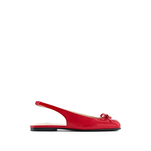 ノダレト レディース サンダル シューズ Bulle node sb patent bow ballet flats Red