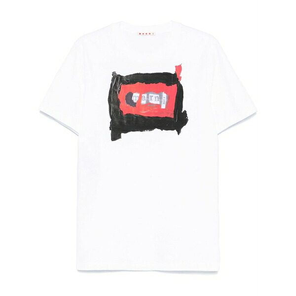 マルニ メンズ ティーシャツ トップス Cotton t-shirt White