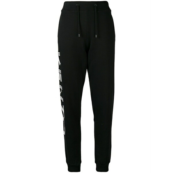 ケンゾー レディース 心地好いズボン下 ボトムス Logo track pants Black