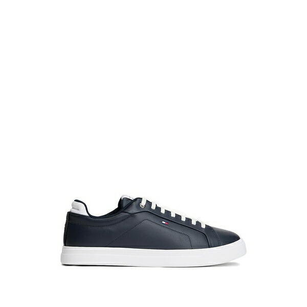 トミー ヒルフィガー メンズ スニーカー シューズ Hilfiger icon logo-patch sneakers Blue
