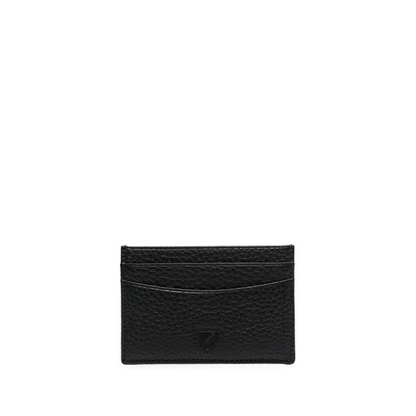 アスピナルオブロンドン メンズ 財布 アクセサリー Grained leather cardholder Black｜asty