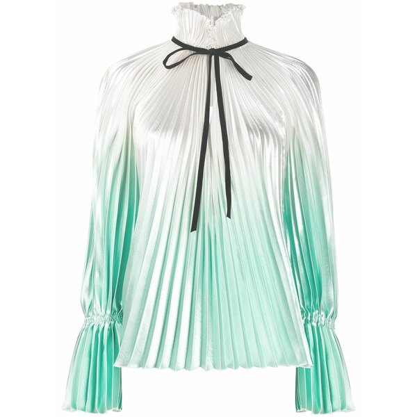 フィロソフィーデロレンゾセラフィーニ レディース プルオーバー トップス Pleated high-neck blouse Neutrals