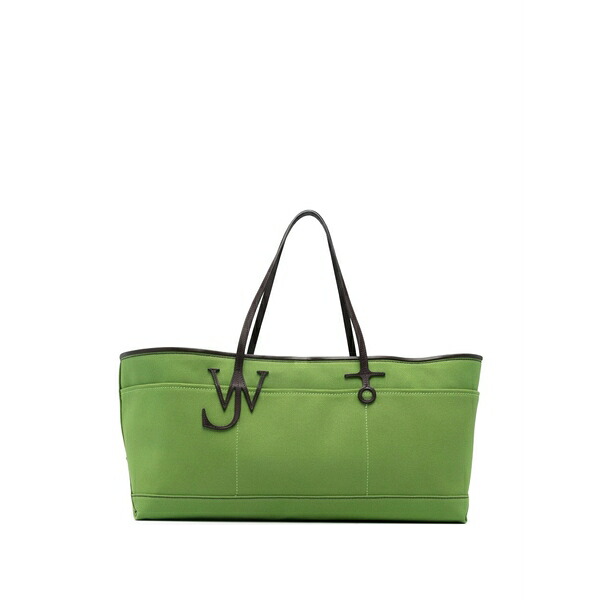 J.W.アンダーソン レディース トートバッグ 御徒面子 Logo  tote bag Green