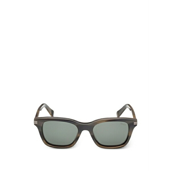 ゼニア メンズ サングラス・アイウェア 付属物 Rectangle-frame sunglasses Brown