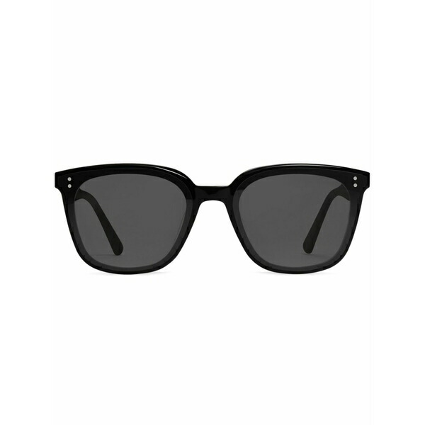 ジェントルモンスター メンズ サングラス・アイウェア 付属物 Queen 01 logo-plaque sunglasses  Black