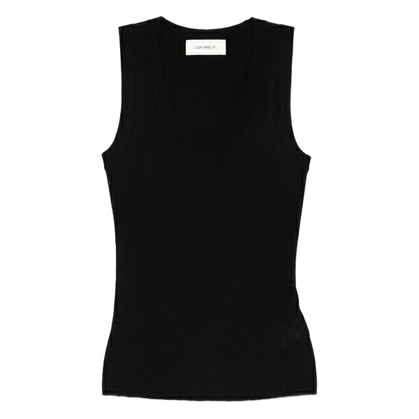 リサ・ヤン レディース カットソー トップス Ina ribbed top Black