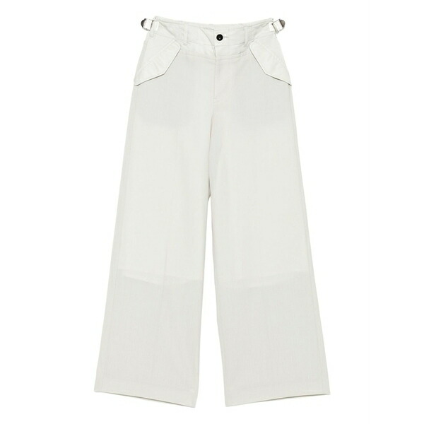 サカイ レディース 心地よいズボン下 ボトムス Adjustable-waist flap-pocket trousers Neutrals