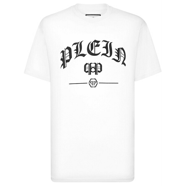 フィリップ飾り気のない メンズ ティーシャツ トップス Graphic-print t-shirt  White