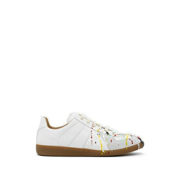 マルタンマルジェラ メンズ スニーカー シューズ Paint replica sneakers White