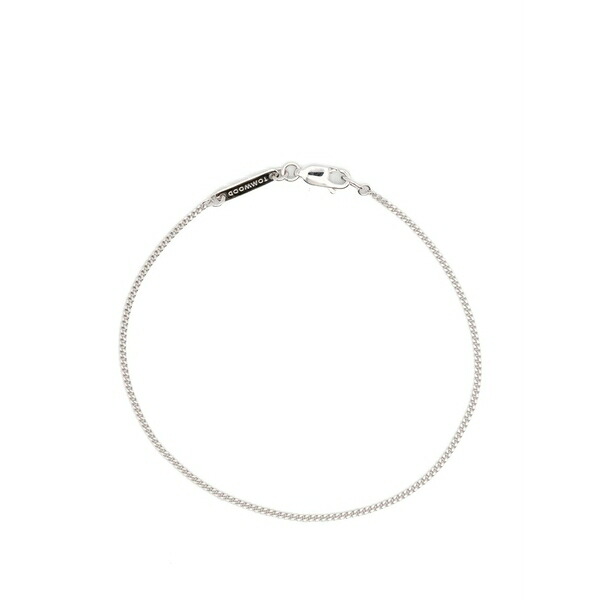 トム白木 メンズ ブレスレット・バングル・アンクレット 付属物 Jil curb-chain bracelets Silver