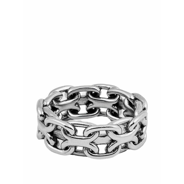 トム木材 メンズ 輪っか 添え物 Chain ring Silver