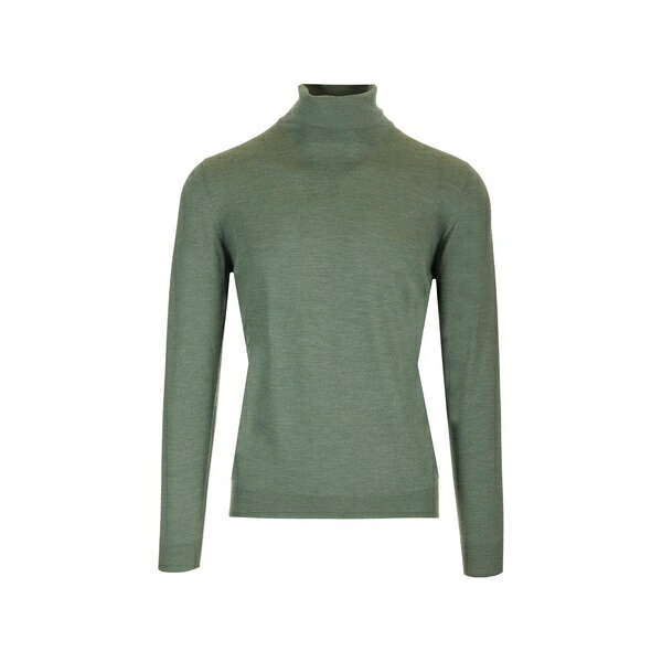 マウロ オッタヴィアーニ メンズ 編み物\u0026プルオーバー アウター Ribbed-trim sweater Green