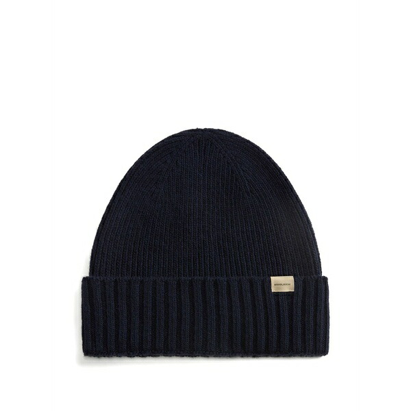羊毛 分限者 メンズ かぶり笠 佩び物 Beanie and scarf gift set  Black