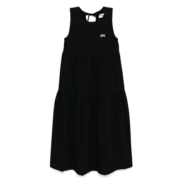 チョコレート レディース ワンピース トップス Logo-embroidered dress Black|asty