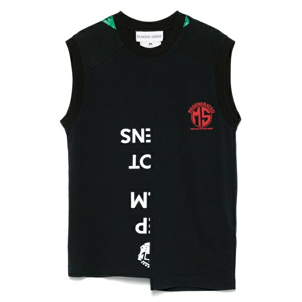 米国海兵隊員 独居室 メンズ カットソー トップス Regenerated graphic-t-shirts tank top Black
