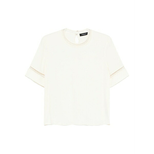 ファビアナ フィリッピ レディース プルオーバー トップス Sleeve-detail blouse Neutrals