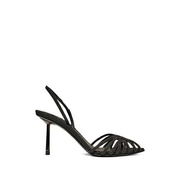 ル シラ レディース サンダル シューズ Strappy heeled sandals Black
