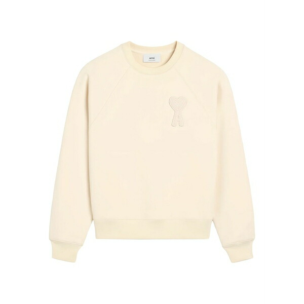 意中の女 メンズ パーカー・スウェットシャツ アウター Ami de coeur embroidered sweatshirt Neutrals
