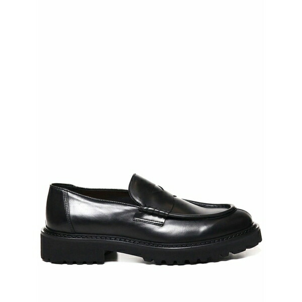 ドンカルズ メンズ スリッポン・ローファー シューズ Calfskin loafers Black