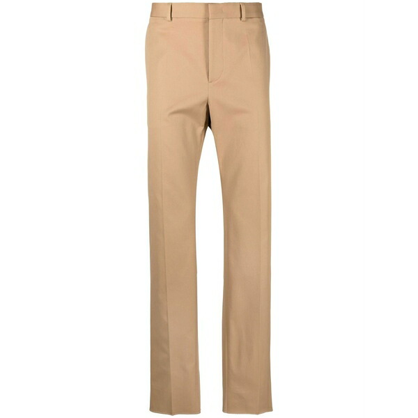 ヴァレンティノ ガラヴァーニ メンズ 心地よいズボン下 ボトムス Pressed-crease cotton chinos Neutrals