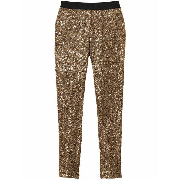 ツイン仕掛ける レディース 心地好いズボン下 ボトムス X myfo sequinned leggings Brown