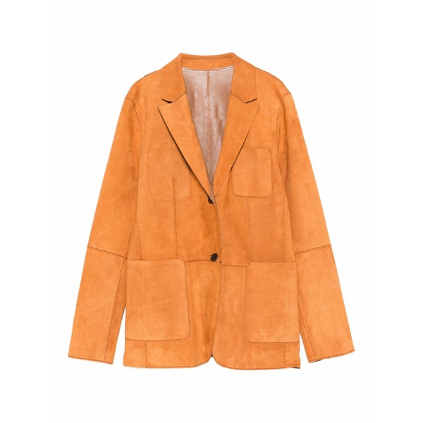デサ1972 レディース 上衣＆上衣 アウター Suede blazer Orange
