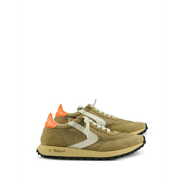 ヴァルスポルト メンズ スニーカー シューズ Start heritage logo-patch panelled sneakers Green