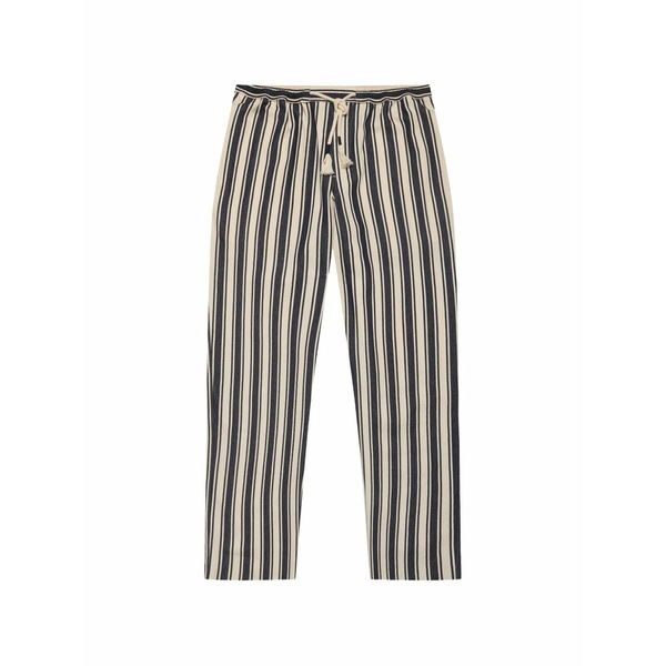 オール赤ちょうちん 赤銅色 メンズ 心地よいズボン下 ボトムス Sonoran striped drawstring trousers Blue