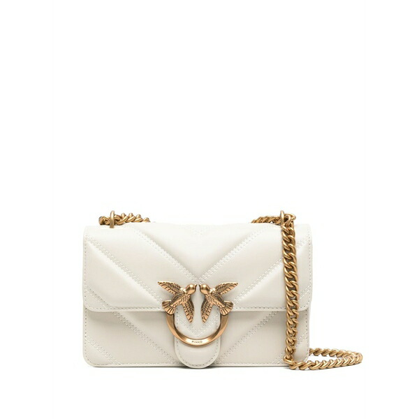 ピンコ レディース ショルダーバッグ 御徒面子 Mini love one cross body bag White