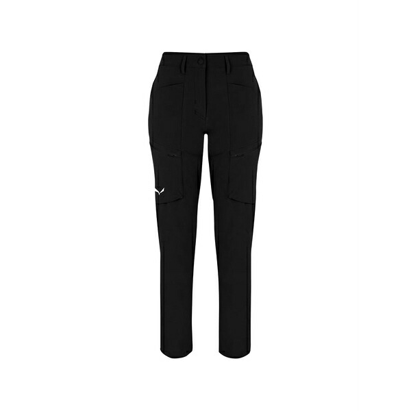 サレワ レディース 心地よいズボン下 ボトムス Puez durastretch trekking cargo pants  Black