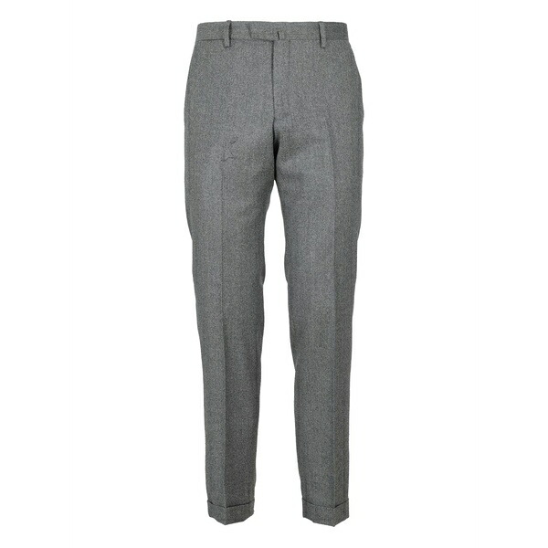 ブリリア 1949 メンズ カジュアルパンツ ボトムス Cuffed wool trousers Grey|asty