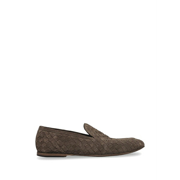 バレット メンズ スリッポン・ローファー シューズ Woven suede loafers Brown