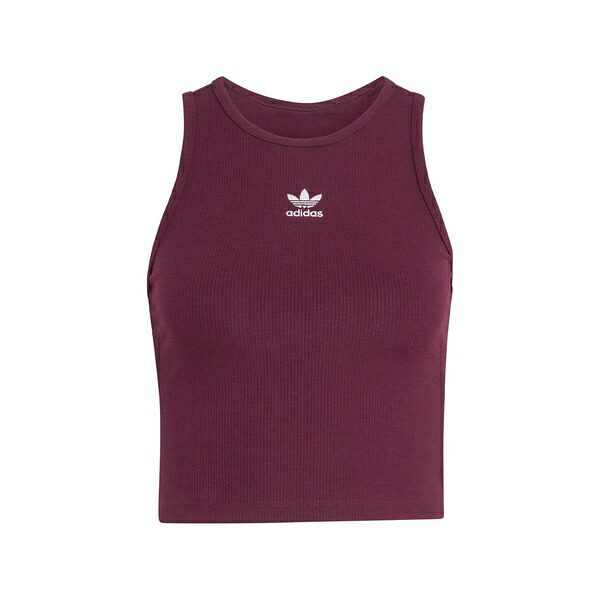 アディダス レディース カットソー トップス Originals ribbed tank top Purple