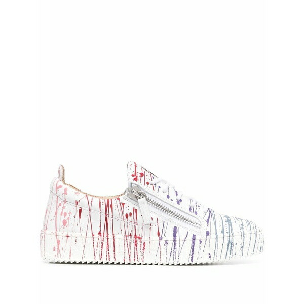 ジュゼッペザノッティ レディース スニーカー シューズ Frankie paint-splatter sneakers White