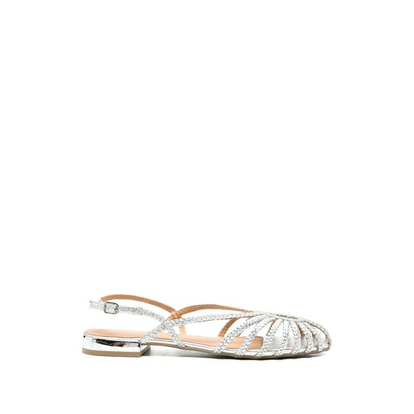ジオセッポ レディース サンダル シューズ Hingham braided cage sandals Silver