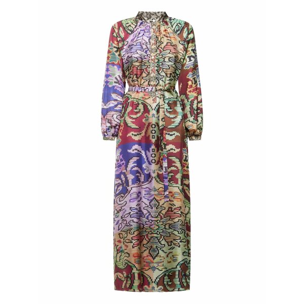 ピエール＝ルイ・マシア レディース 衣裳 トップス Abstract-pattern belted maxi dress Red