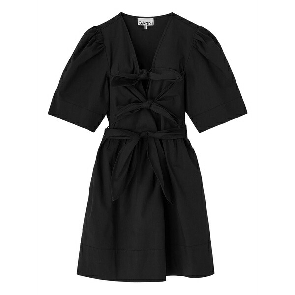 ガニー レディース 衣装 トップス Mini bow belted dress Black