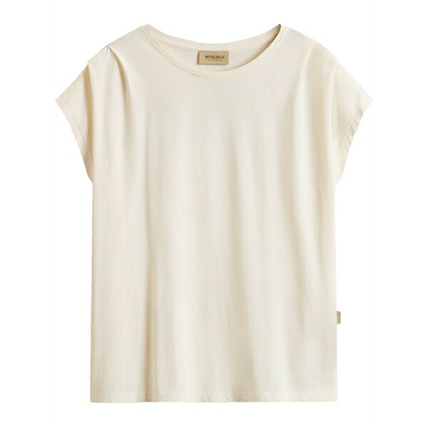 羊毛 分限者 レディース プルオーバー トップス Pleated t-shirt White
