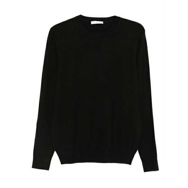 ディクタット メンズ ニット&セーター アウター Crew-neck long-sleeve sweater Black|asty
