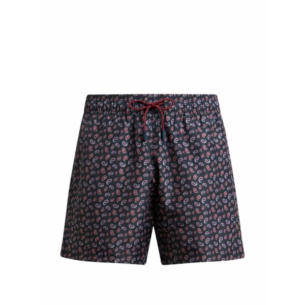 エトロ メンズ 心地よいズボン下 ボトムス Paisley-print swim shorts Blue