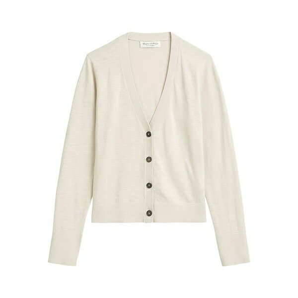 マルコポーロ レディース ジレー アウター Button-front cardigan Neutrals